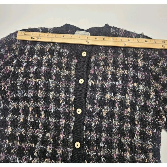 Vtg South Wool Pure Virgin Wool Handknitted Cardigan Sweater Sz M Made Uruguay - Picture 8 of 9
